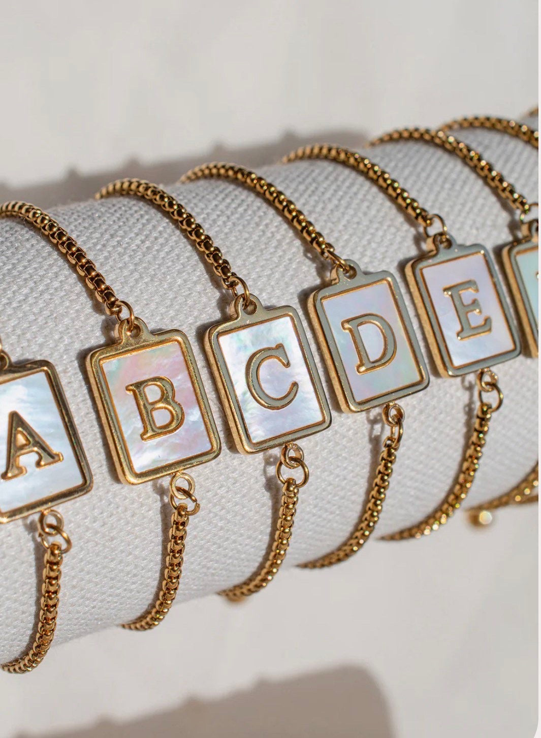 Pearl Initial Bracelet